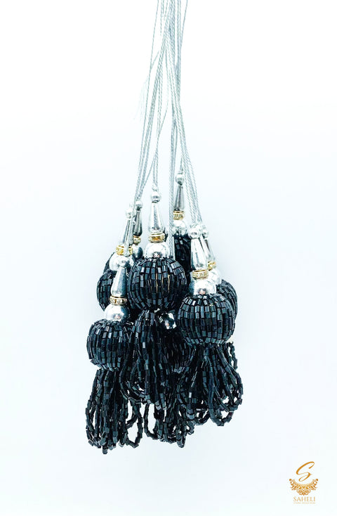 Black Handmade Latkans ( in Pair)