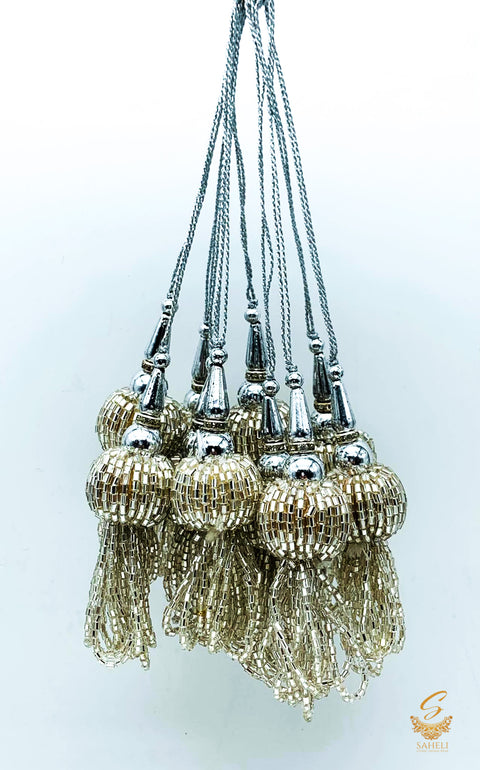 Silver Handmade Latkans ( in Pair)