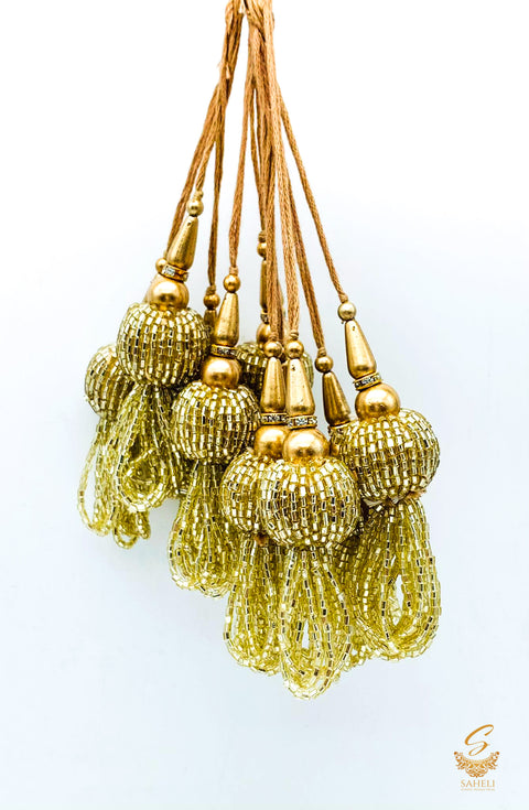 Golden Handmade Latkans ( in Pair)