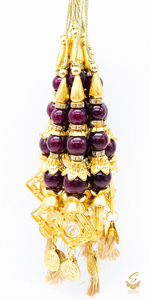 Maroon Colour Tassels/Latkans (In Pair)