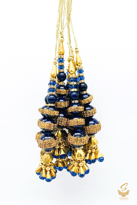 Dark Blue Colour Tessels/Latkans ( In Pair )