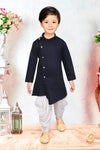 Nevi Blue colour cotton based Kids Kurta Pajama