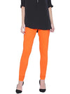 Big size stretchable leggings or tights in dark orange colour (Size-can stretch +3xl)