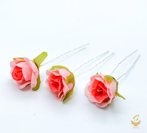 Beautiful Rose Hair Jura Pin (Each)