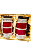 American Diamond Cherry Red Beautiful bridal Churra