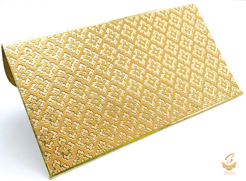 Golden Brocade design Shagun Envelope