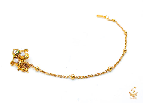 Kundan work mini nose ring nath