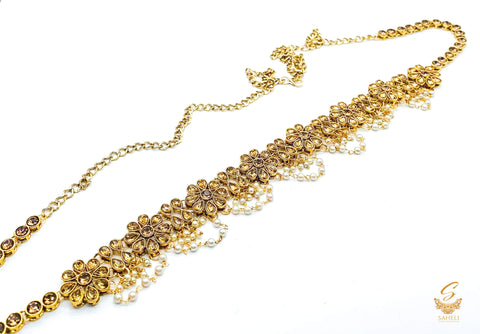 Golden Stone Work Waist Belt