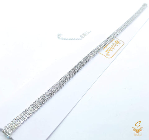 Silver Jerkan Stone Kamarband