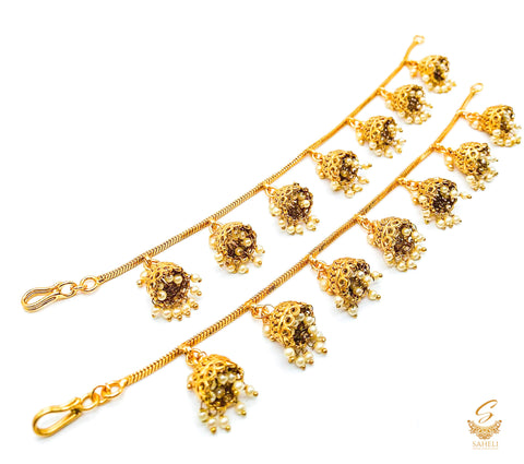 Bahubali style beautiful earring support Sahare