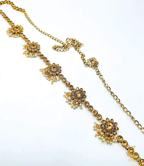 Latest Golden Colour jerkan Stone Kamarband