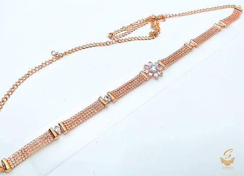 Rosegold Colour jerkan Stone Kamarband
