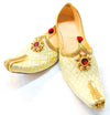 Golden Colour Brocade Design Men’s Punjabi Jutti