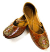 Bronze Colour plain leather Design soft cushionedPunjabi Jutti