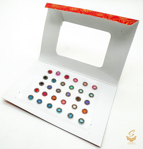 Golden Border Design Multicoloured Bindi