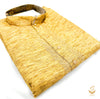 Cotton Based Kurta Pajama in Golden color for Men