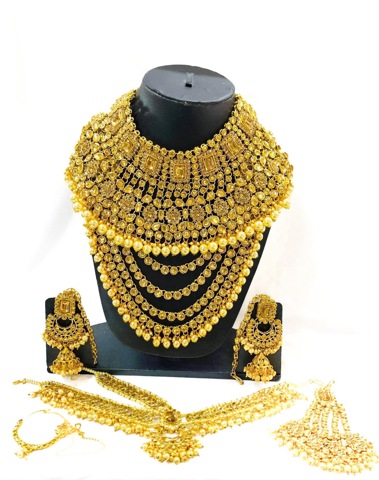 bridal diamond necklace set