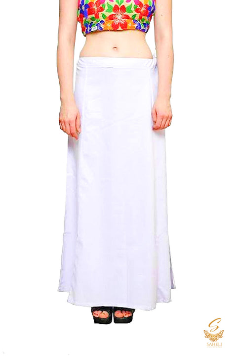 White Colour Cotton Based Petikot(Waist 44 , Length -39)