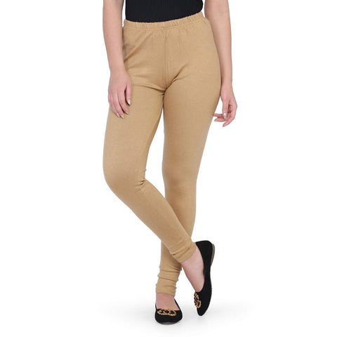 Best quality stretchable leggings or tights cotton based golden colour