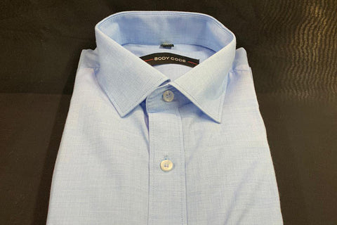 Men's shirt cotton based indian fabric in light greenish colour