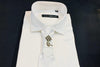 Men's shirts satin base indian fabric in off white colour