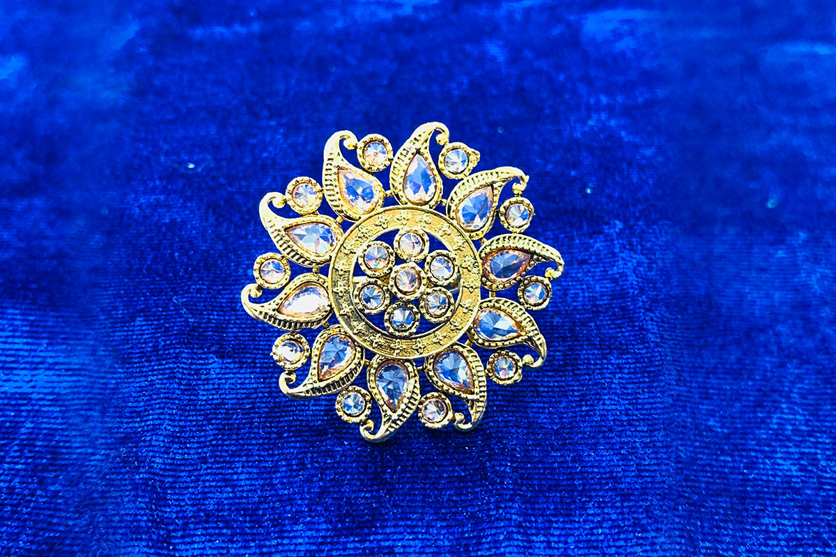 Indigious Nice Rings Nice indian ethnic ring ( size adjustable )– Saheli Ethnic Indian Wear