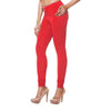 Big size stretchable leggings or tights in red colour (Size-can stretch +3xl)