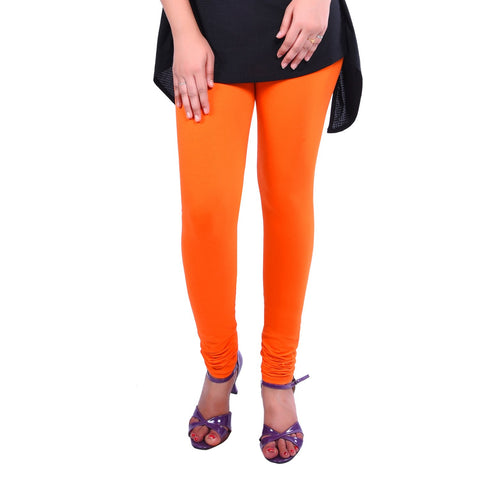 Dark Orange colour stretchable best quality legging