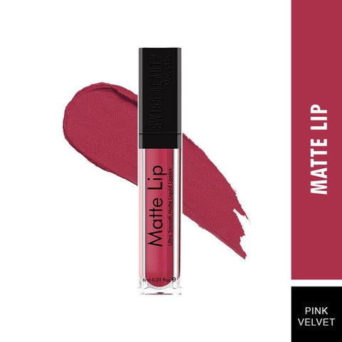 (Pink Velvet) Swiss Beauty Matte Lipstick Long Lasting & Water Proof