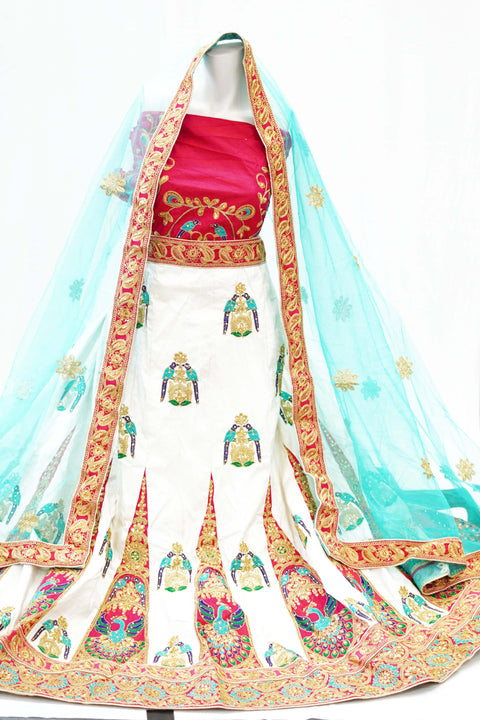 Latest Heavy Lahnga With Heavy Embroidery