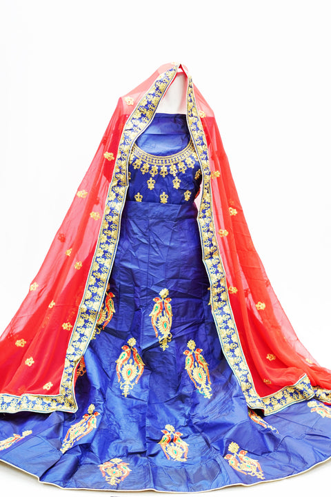 Latest heavy lahnga with heavy embroidery