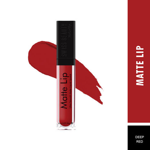 (deep red tone ) Swiss beauty matte lipstick Long lasting & water proof