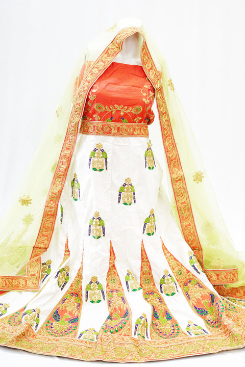 Latest heavy lahnga with heavy embroidery