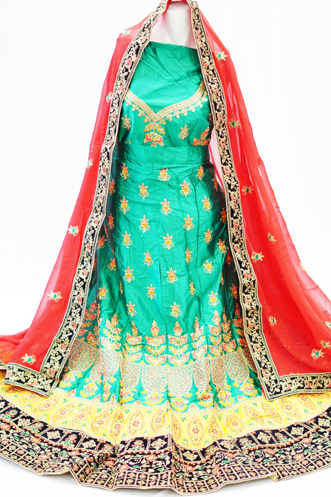Latest heavy lahnga with heavy embroidery