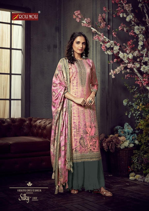 Designer Woolen Collection Fabric   TOP :- *Pashmina jacquard Print with exclusive Swarovski  Diamond WORK cut:-2.50 mtr appx BOT:-  *Heavy spun bottom 2.50mtr  Dupatta:- TWILL SHAWL * PRINTED 2:25 cut   Size: Unstitched