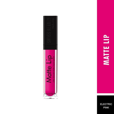 (Electric Pink tone ) Swiss beauty matte lipstick Long lasting & water proof